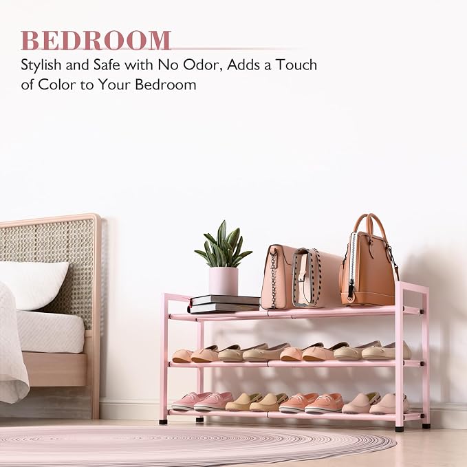 Bumusty 3-Tier Expandable Shoe Rack - Image 6