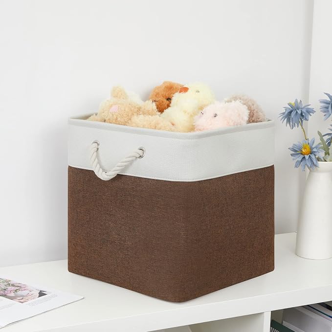 Bidtakay Collapsible Rustic Cube Storage - Image 9