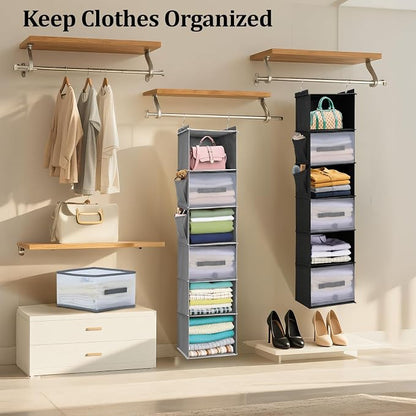 6-Shelf Hanging Closet Organizer - Image 2