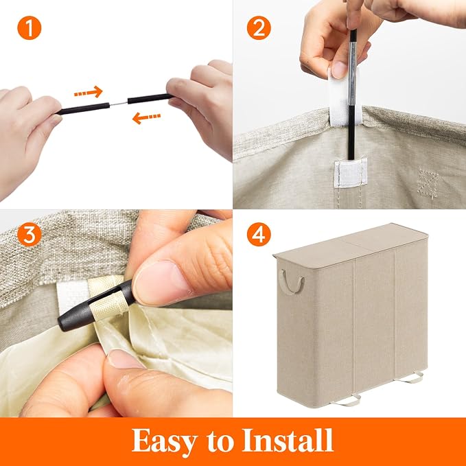 Lifewit Triple Laundry Hamper - Image 4