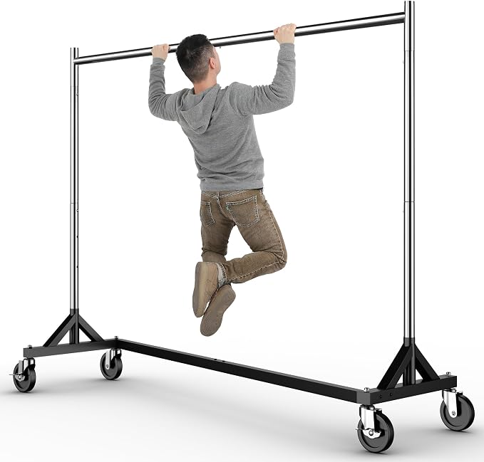 HOKEEPER Commercial Z Base Garment Rack Hold 500LBS Heavy Duty Clothing Rack by HOKEEPER