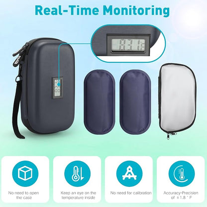 Insulin Cooler Travel Case Diabetic Medication Insulated Cool Organizer - Image 2