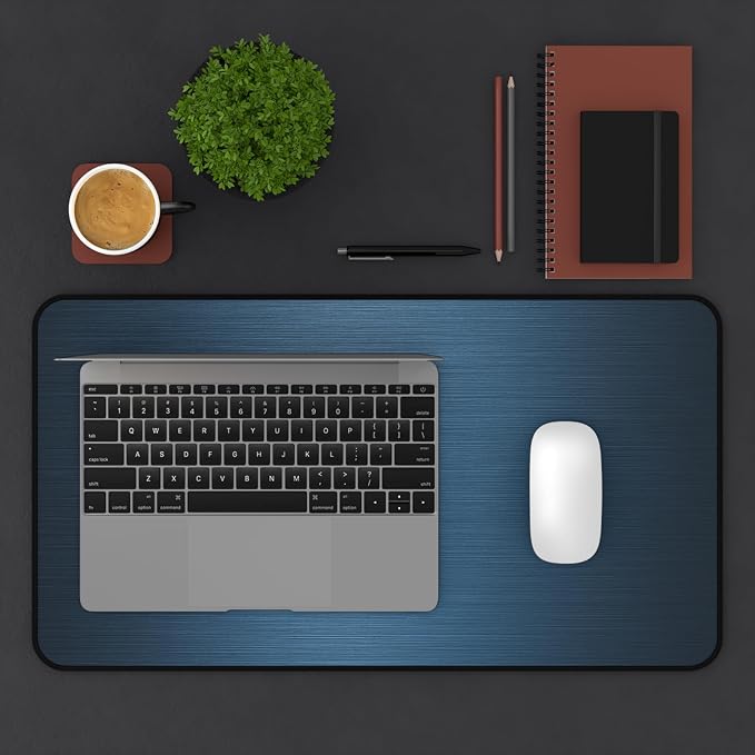 Brushed Metal Texture Desk Mat - Image 2