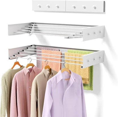 ZMBESUP Upgrade Wall Mounted Drying Rack by WallDoorStorageSolutions