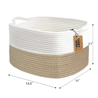 COMFY-HOMI Cotton Rope Woven Basket - Image 5