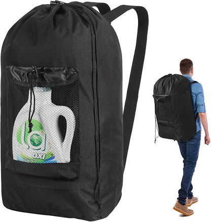 Tenn Well Laundry Bag Backpack, Heavy Duty Large Laundry Bag by TennWell