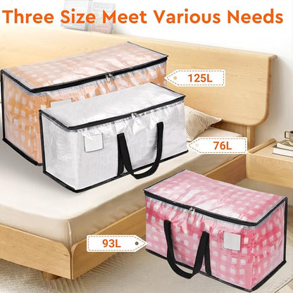 BlissTotes Moving Bags, 93L 8-Pack Storage Bags, Moving Box Heavy Duty Extra - Image 7