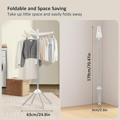 SUYU Clothes Drying Rack, Foldable Drying Rack Clothing, Laundry Drying Rack - Image 4
