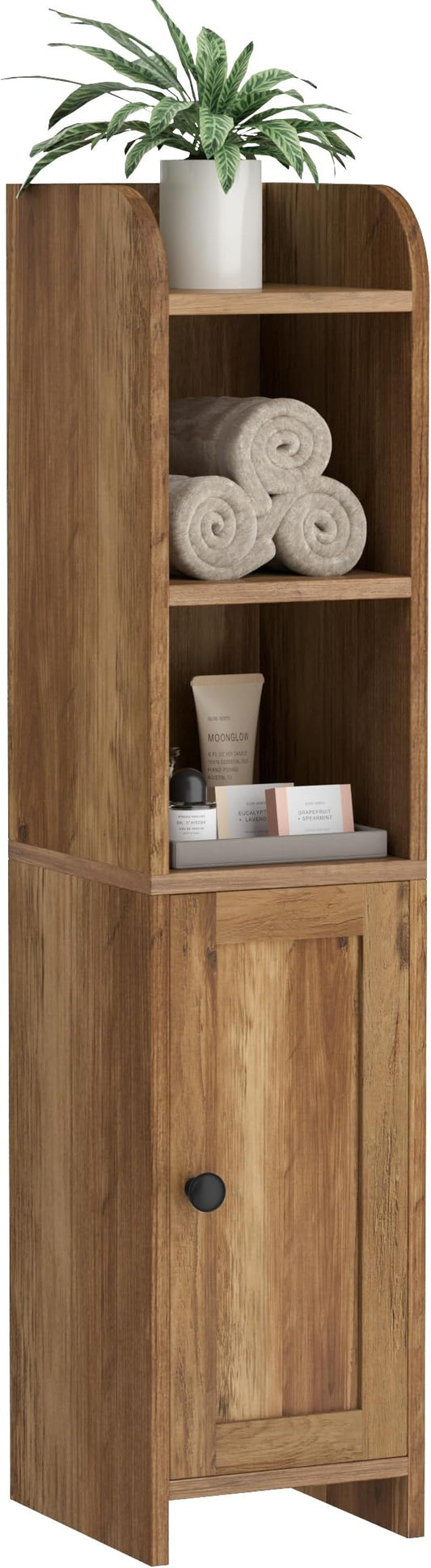 Homhedy Small Bathroom Storage Cabinet, Narrow Toilet Paper Cabinet | Corner by Homhedy