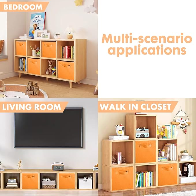 ShellKingdom Storage Bins, Foldable Fabric Storage Cubes and Cloth Storage - Image 6