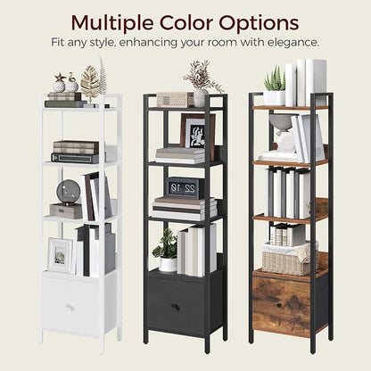 MAHANCRIS Bookshelf, 5-Tier Bookcase - Image 8