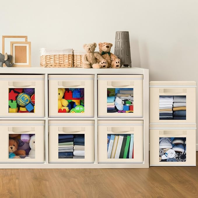 Threehoney 10 Pcs Fabric Storage Cubes - Image 2
