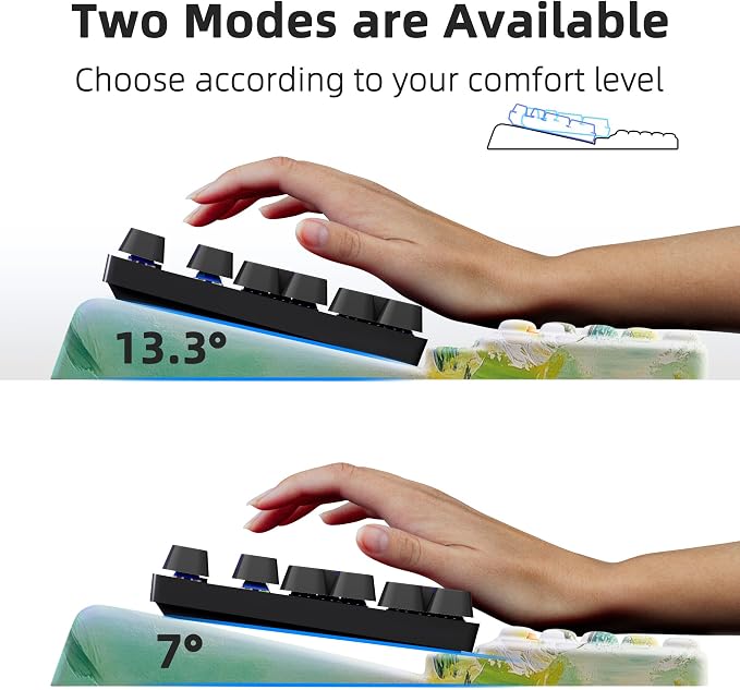 Ospelelf Keyboard Wrist Rest Pad, Comfy Ergonomic Keyboard Stand Holder - Image 4