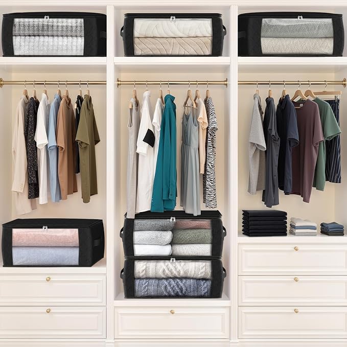 Fab totes 35L Closet Organizers and Storage, Foldable Under Bed Storage - Image 7