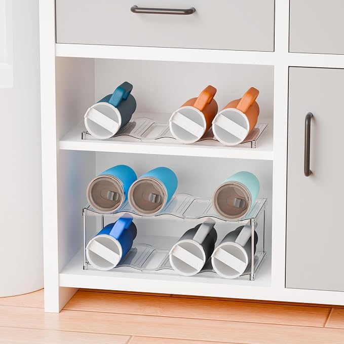 Yieach 2 Pack Stackable Water Bottle Organizer - Image 5