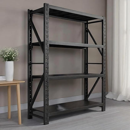 Heavy Duty Warehouse Shelving 4-Tier Industrial Steel Storage Shelves, 2600LB by Unknown