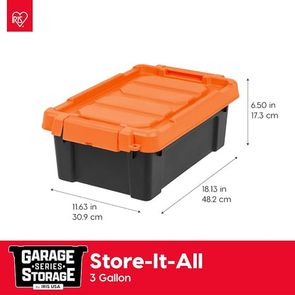 IRIS USA 3 Gallon Lockable Storage Bins - Image 2