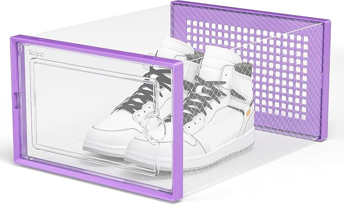 Kuject X-Large Shoe Storage Boxes 12 Pack, Entryway & Under-Bed Storage - Image 6