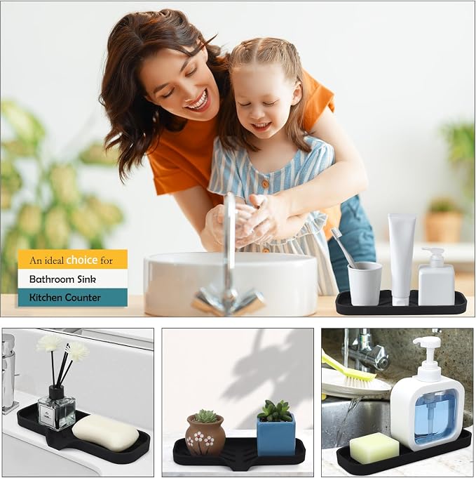 Silicone Bathroom Soap Dishes, Sponge Holder - Image 3