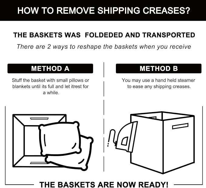 OIAHOMY Cube Storage Basket, 11-Inch Cube Basket - Image 7