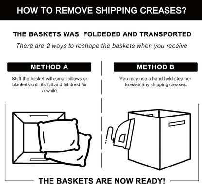 OIAHOMY Storage Cubes 11 Inch Storage Bins-3-Pack, Cotton Rope Woven Baskets - Image 7