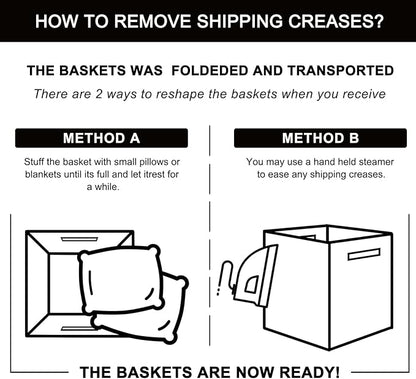 OIAHOMY Storage Cubes 11 Inch Bins-3-Pack, Cotton Rope Woven Baskets - Image 7