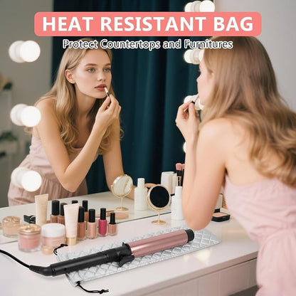 AMIJEAL Heat Resistant Hair Tools Organizer Bag Portable Travel Drawstring - Image 2