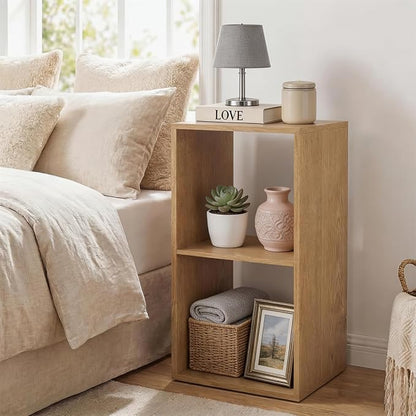 POWERSTONE 2 Cube Storage Organizer, 2 Tier Cubby Bookshelf Freestanding by POWERSTONE%C2%AE