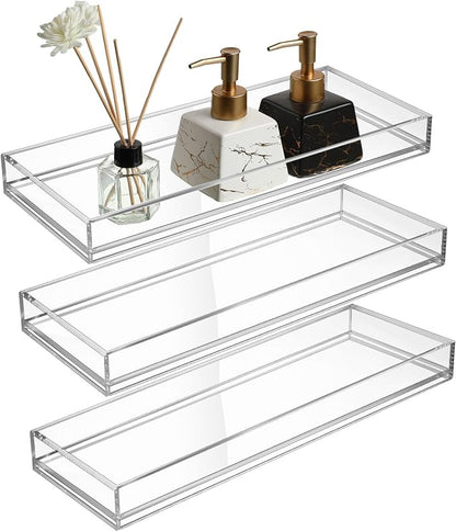 Maitys 3 Pcs Acrylic Vanity Tray Bathroom Tray by Maitys