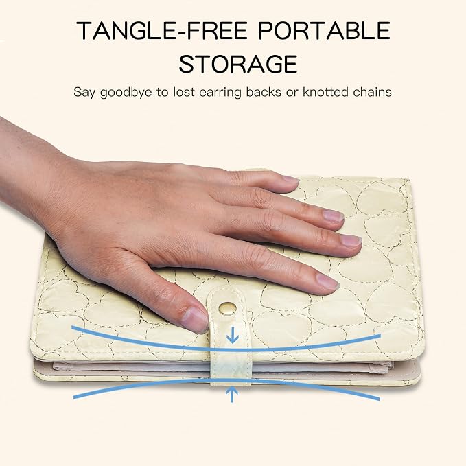 Travel Jewelry Organizer Case, Jewelry Storage Roll Bag - Image 5