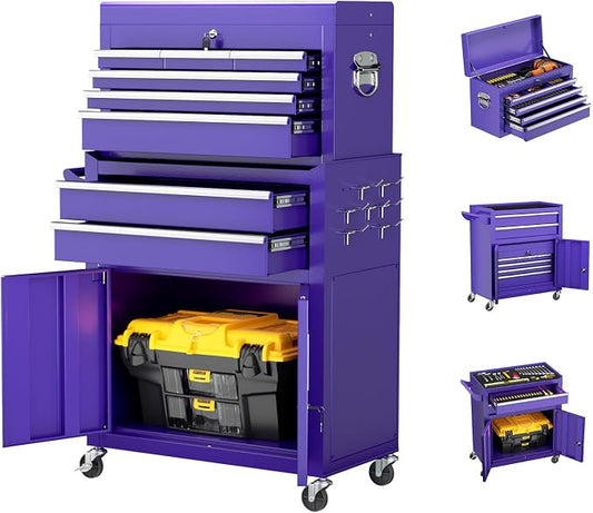 8-Drawer Rolling Tool Chest by Omelaza