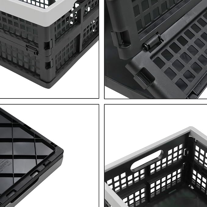 16-Liter Collapsible Storage Crates/Folding Milk Basket - Image 7