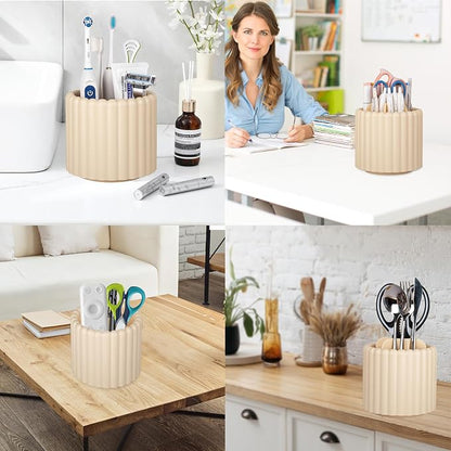 Anyoifax 360 Rotating Makeup Brush Holder 7 Slots Make Up Brush Organizer - Image 7