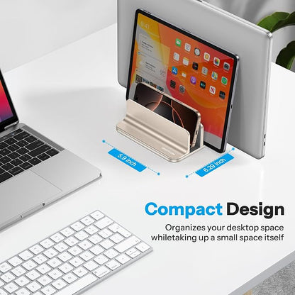 OMOTON Vertical Laptop Stand, Desktop Aluminum Mac Book Stand - Image 5
