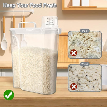 Komzon Rice Storage Containers, Airtight Cereal Containers Storage, - Image 6