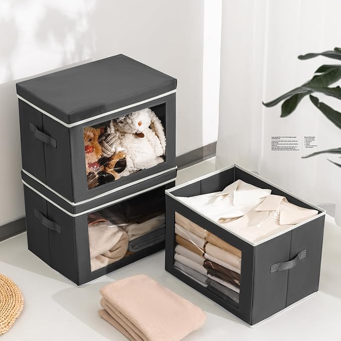Homsorout Stackable Storage Bins - Image 5