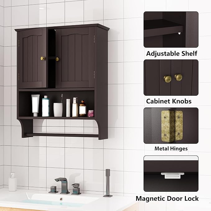Bathroom Cabinet, Bathroom Wall Cabinet - Image 5