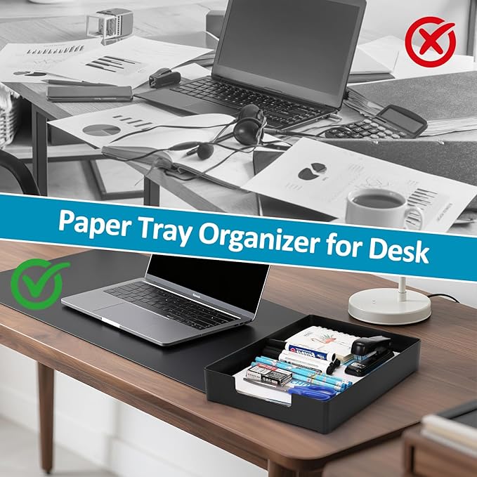Letter Size A4 Papers Tray Desk Drawer Organizer Tray A4 Plastic Letter Paper - Image 5