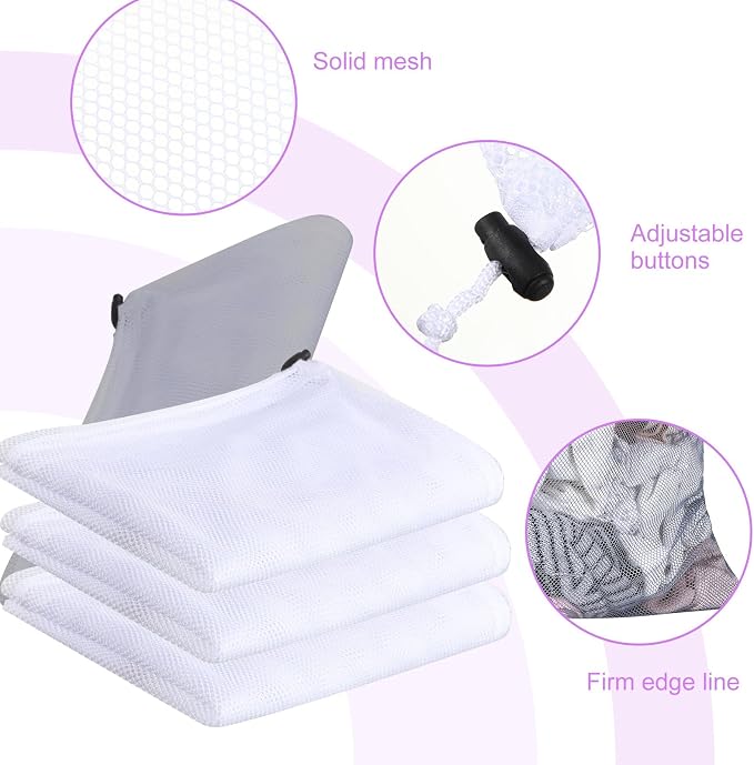 Berlune Large Mesh Laundry Bags, 24 x 36 Inch Bulk Wash Set - Image 4
