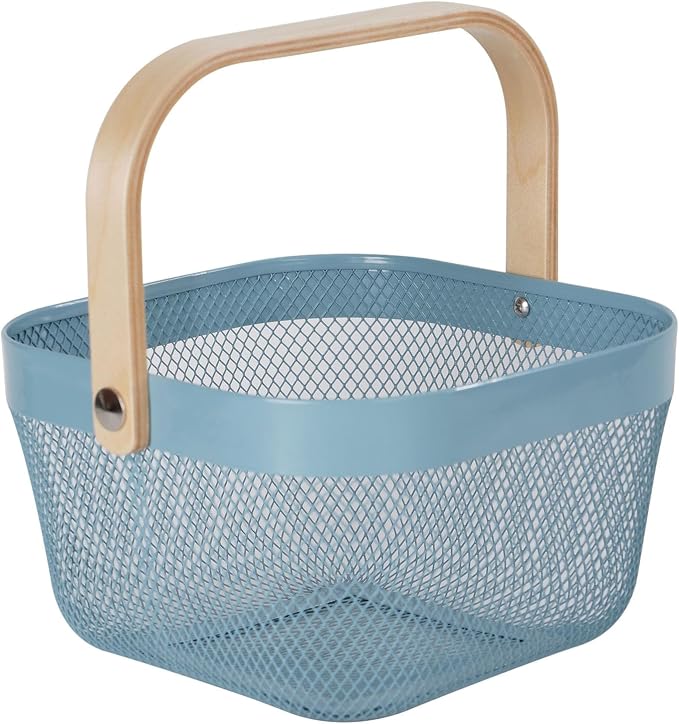 AJIODA Metal Mesh Wire Basket, Mini Steel Basket by AJIODA
