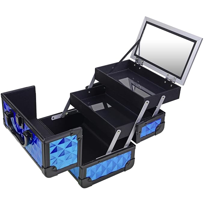 SHANY Chic Makeup Train Case Cosmetic Box Portable Makeup Case Cosmetics Beauty - Image 5