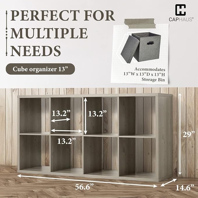 CAPHAUS Sturdy Room 13-Inch Cube Storage Organizer Shelf, - Image 3