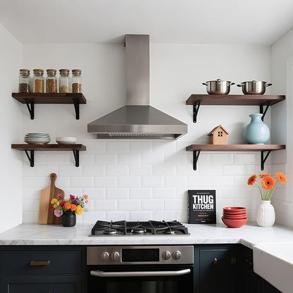 10 Pack L 8" x H 5" Heavy Duty Shelf Brackets - Image 6