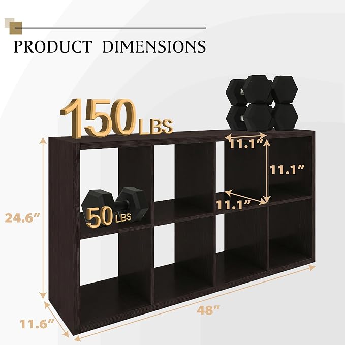 WannabeMyself【2026 Wooden Thick Frame】 8 Cube Storage Organizer - Image 2