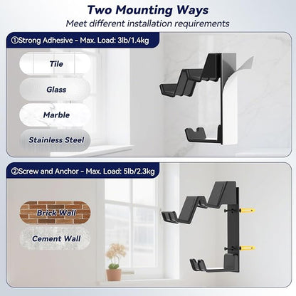 KDD Dual Controller & Headphone Holder Stand Wall Mount - Image 3
