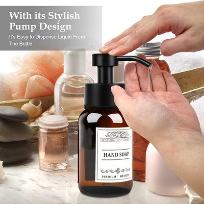 8.5oz Glass Soap Dispenser 2 Pack - Image 3