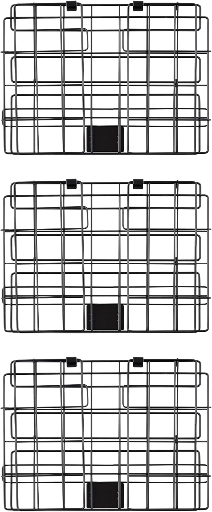 IRIS USA Over The Door Organizer, 3 Pack, Hanging or Wall Mounted Metal Wire - Image 6