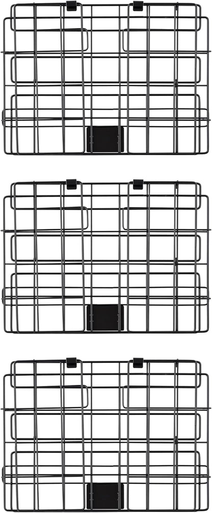 IRIS USA Over The Door Organizer, 3 Pack, Hanging or Wall Mounted Metal Wire - Image 6