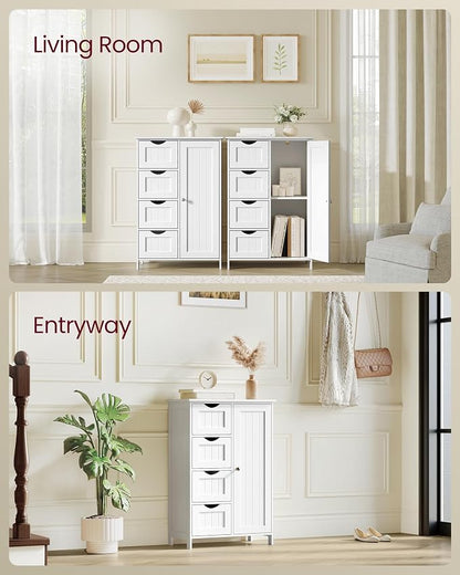 VASAGLE Storage Cabinet with Drawers, Freestanding Floor Cabinet with Door - Image 7