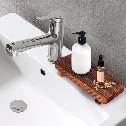 Small Brown Bathroom Decor Tray - Image 2